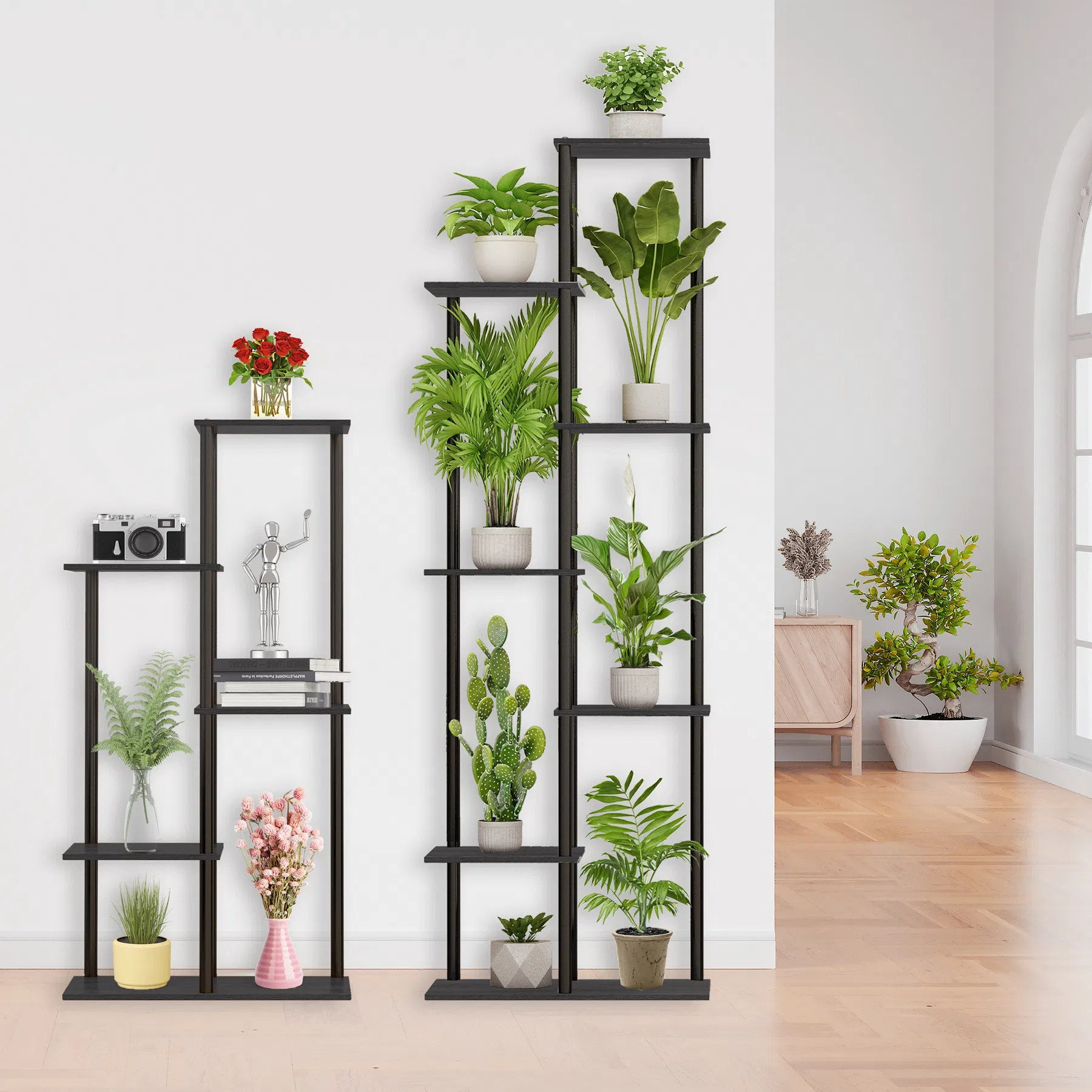 5-Tier Indoor Corner Plant Shelf for Home and Office