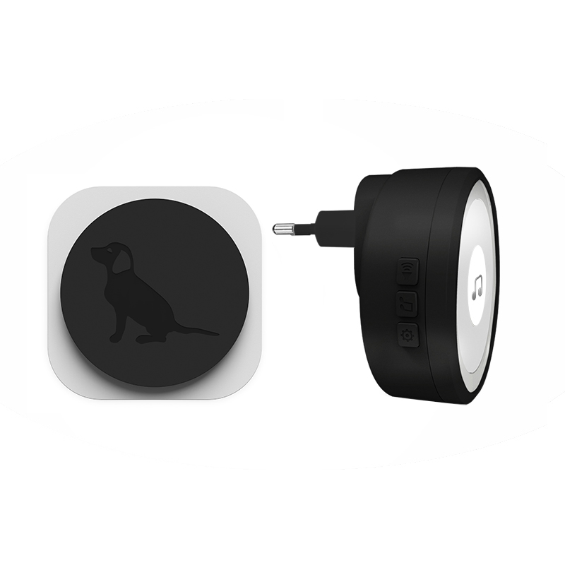 Plug-in Chime Wireless Dog Doorbell with Touch Button for Toilet Training