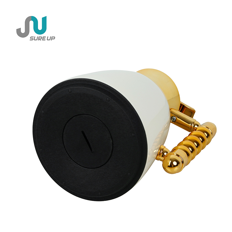 Термос Sureup 1L с ручкой и розовой крышкой