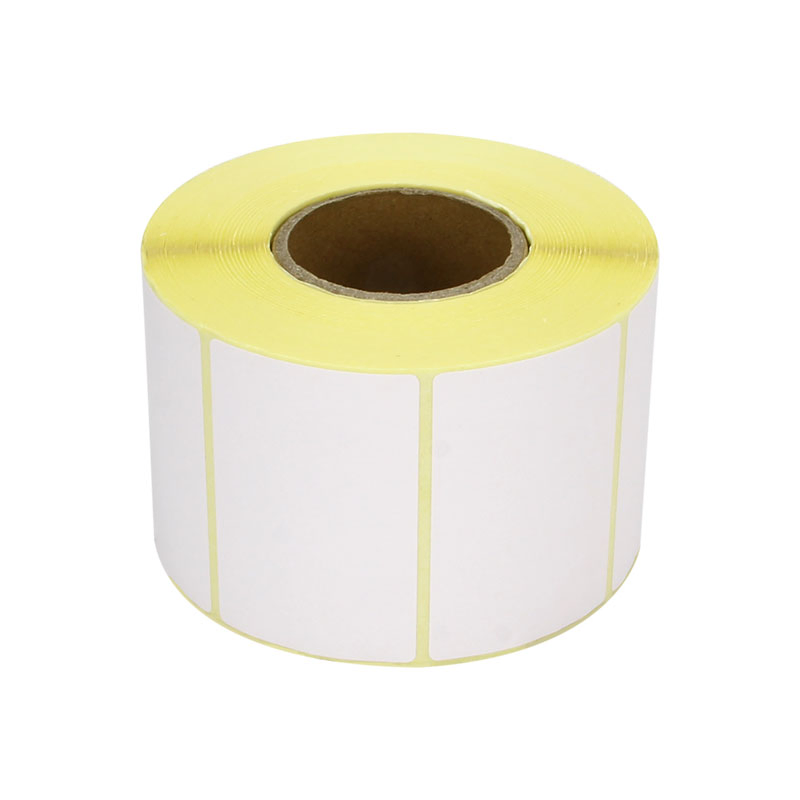 60X40 Yellow Color Direct Thermal Adhesive Label Customized Cheap Wholesale Label