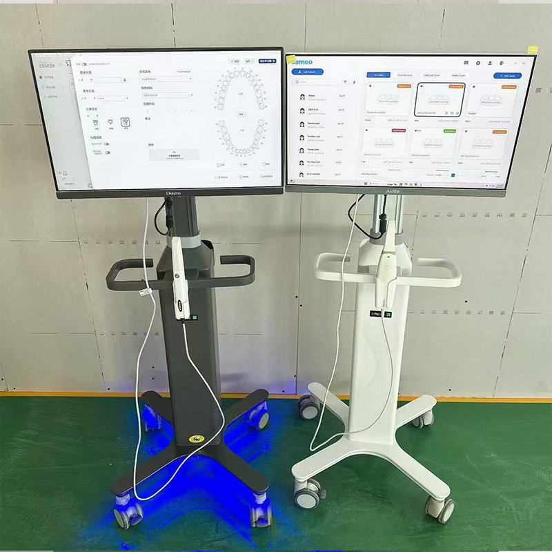 Dental Clinic Computer Trolley Workstation with All-in-One PC Dental Trolley Medical Trolley