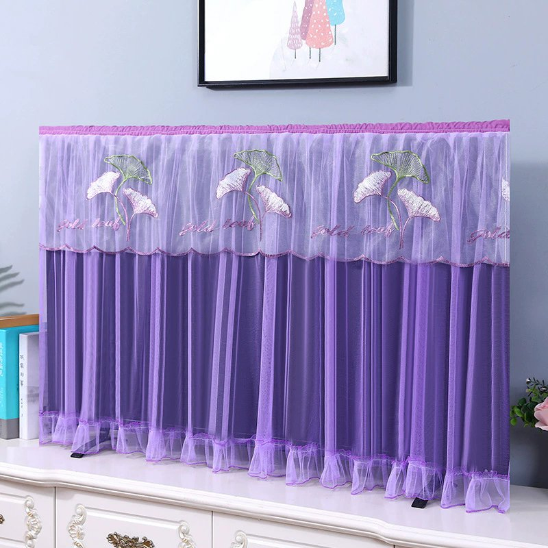 New LCD Monitor Television Dust Cover Lace Household Simple Home Decoration TV Protector
