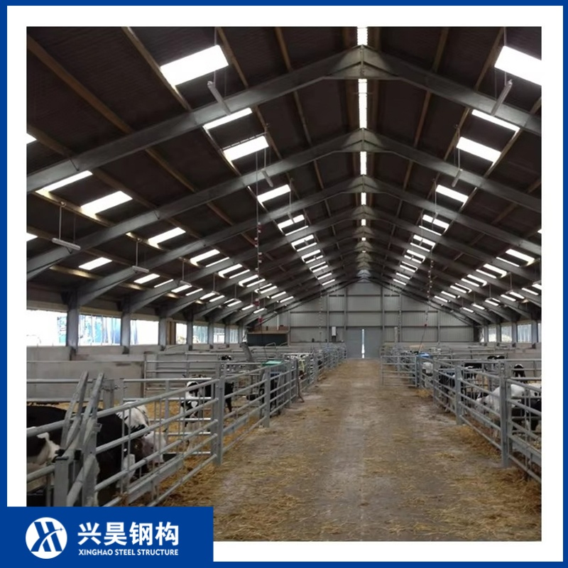 Customizable Prefab Metal Storage Farming Equipment Steel Structure Sheep/Goat/Pig/Hog/Cattle/Cow/Poultry House/Shed