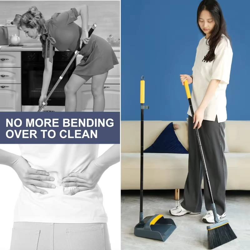 Promotional New Arrivals Innovative Stand up Home Cleaning Brooms Dustpan Kitchen Accessories