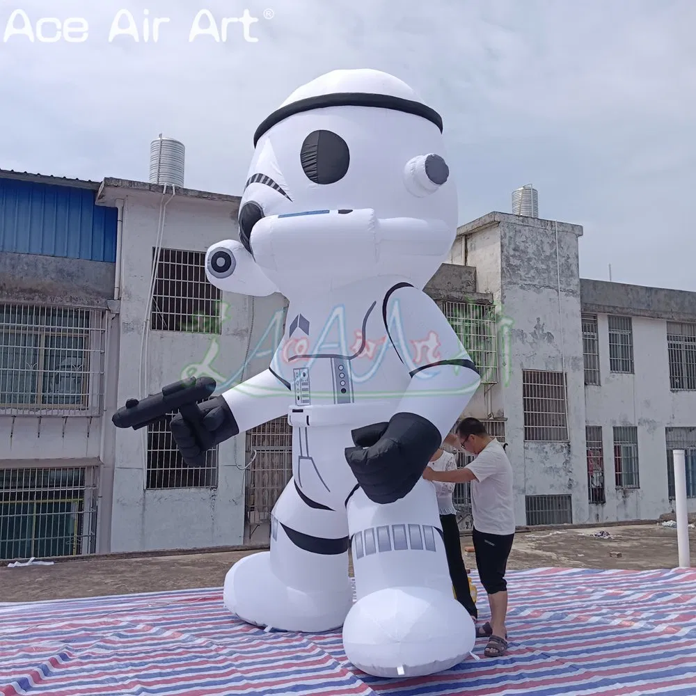 Wholesale Inflatable White Soldier Cartoon Star Wars Movie Character Inflatable Knight Balloon Decoration Model