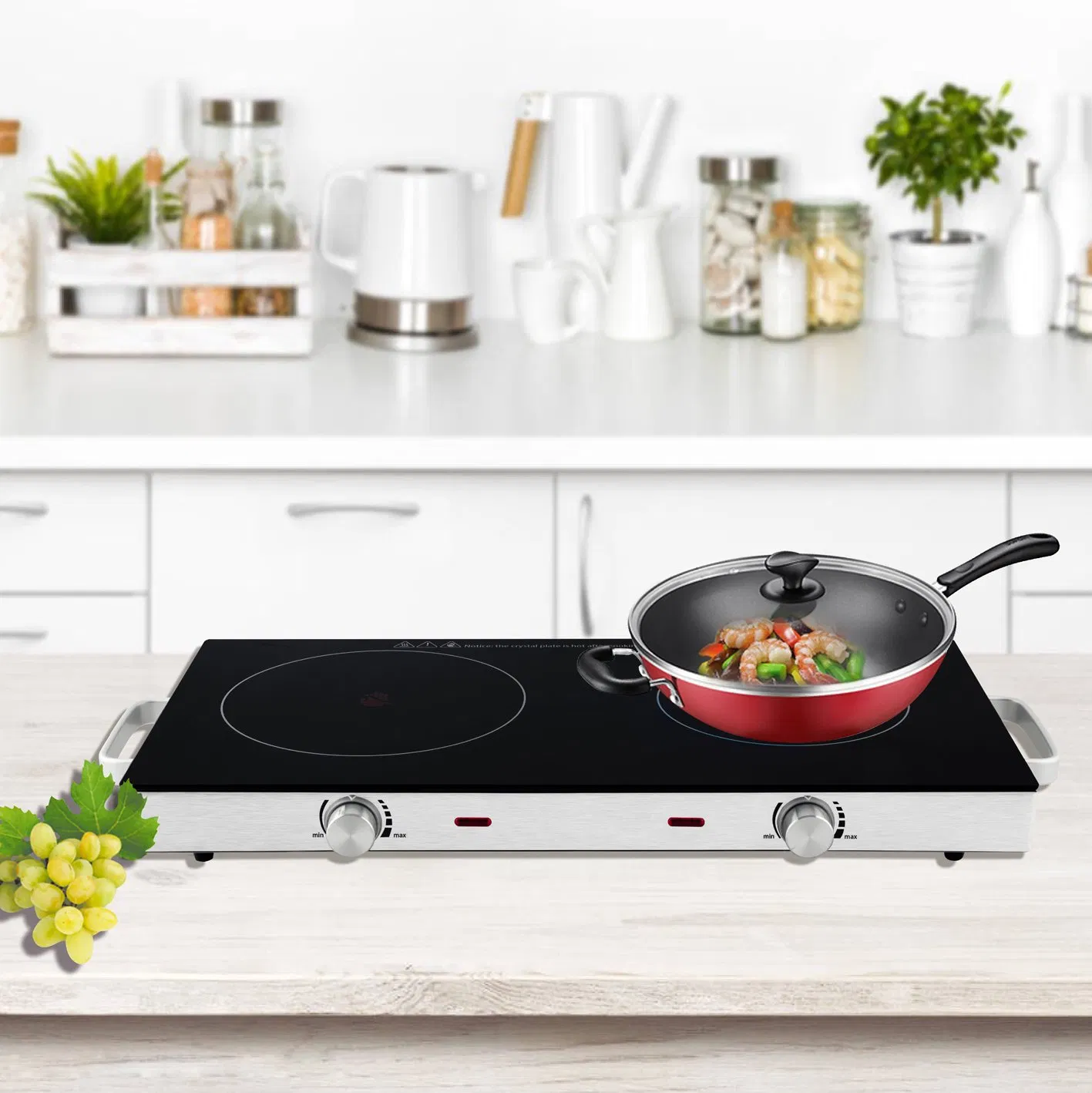 Built-in Burners Elecrtic Stove/Elecrtic Cooking Hob/ Tempered Glass Elecrtic Cooktop for Sale