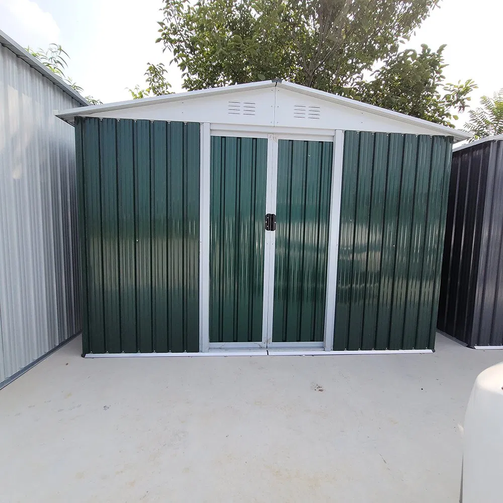 Outdoor Storage Galvanized Steel House Portable Mobile Metal Garden Shed