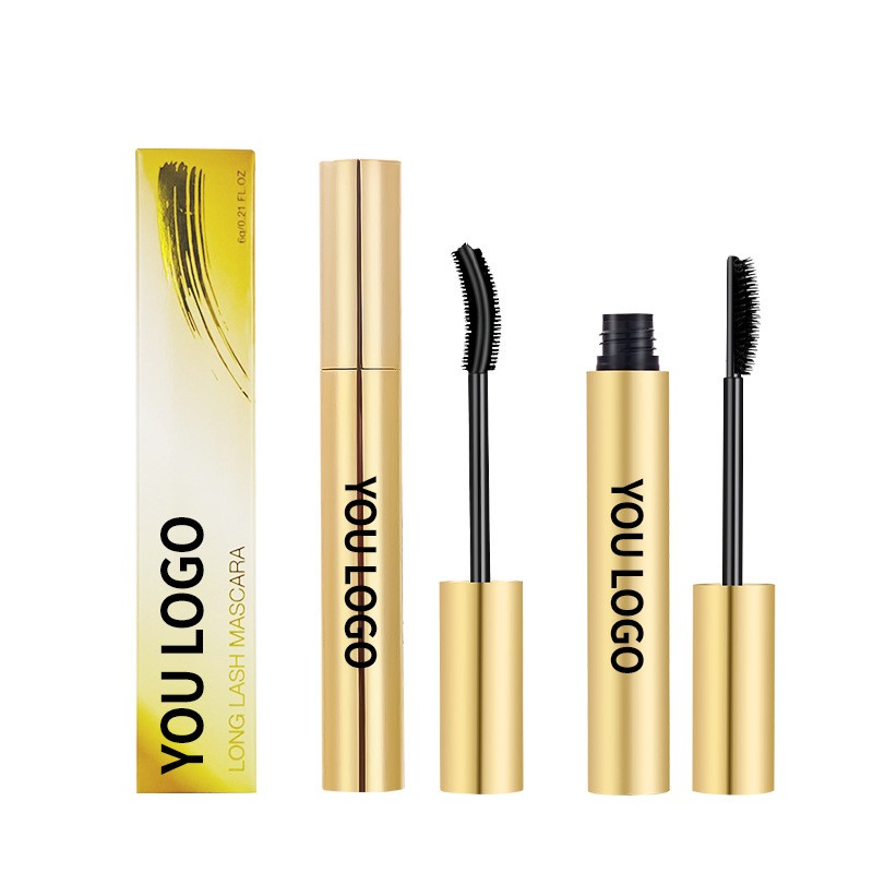Women's High-Volume 4D Silk Fiber for Mascara Luxury Organic Vegan Mineral Makeup Custom Logo Luxury Container Long Halal