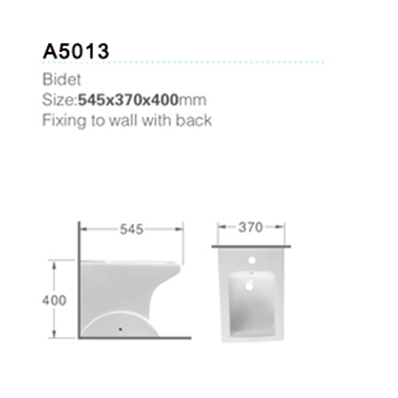 European Style Sanitary Ware Bathroom Shattaf Ceramic Bidet