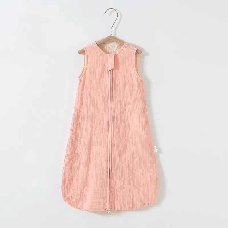 Whole Sale New Born Baby Zipper Bunting Bag Pure Cotton Gauze Baby Sleeping Bag for All Season