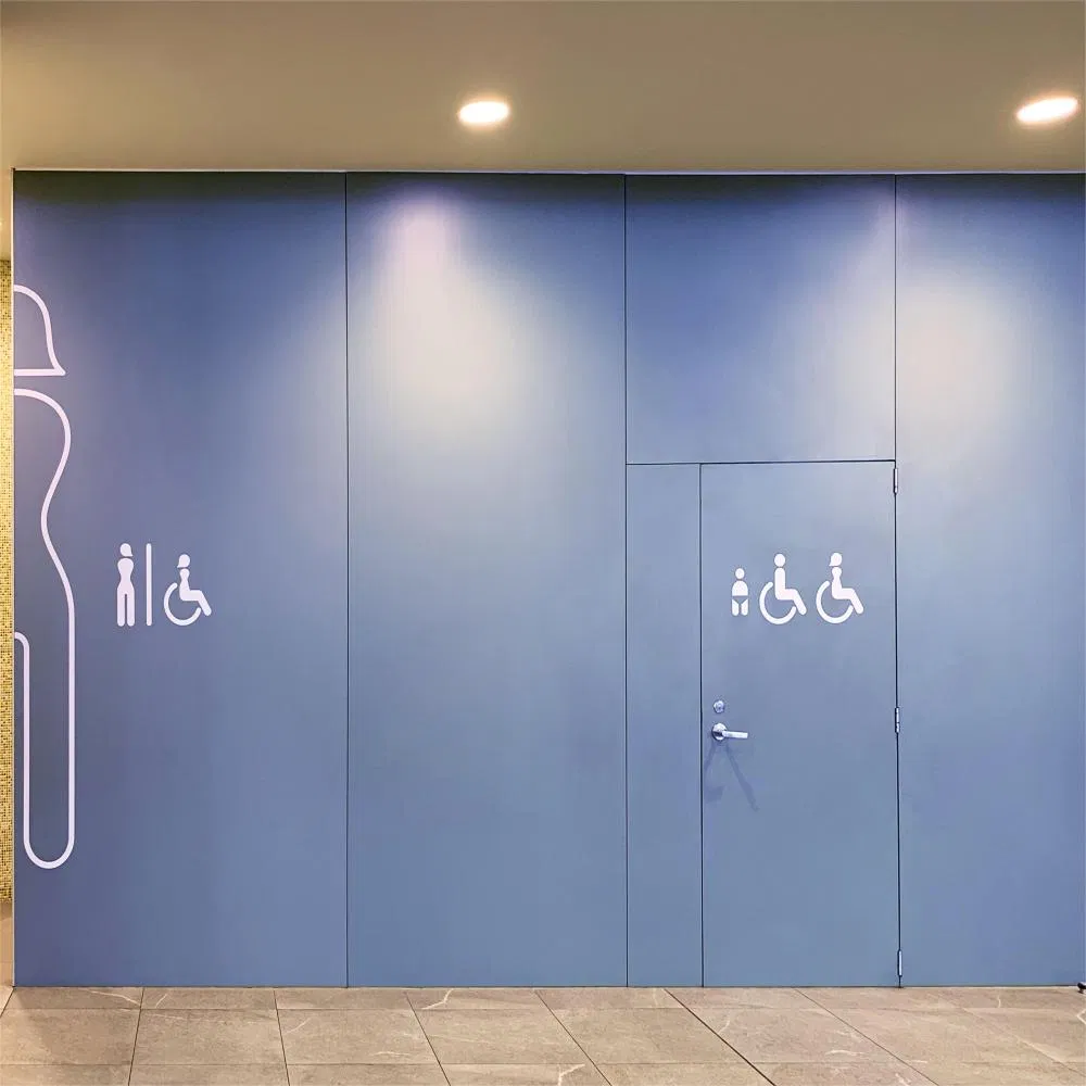 Debo HPL Waterproof Public Toilet Partition/ Bathroom Partition/ Wc Divider Board Toilet Partit Cubicle Price