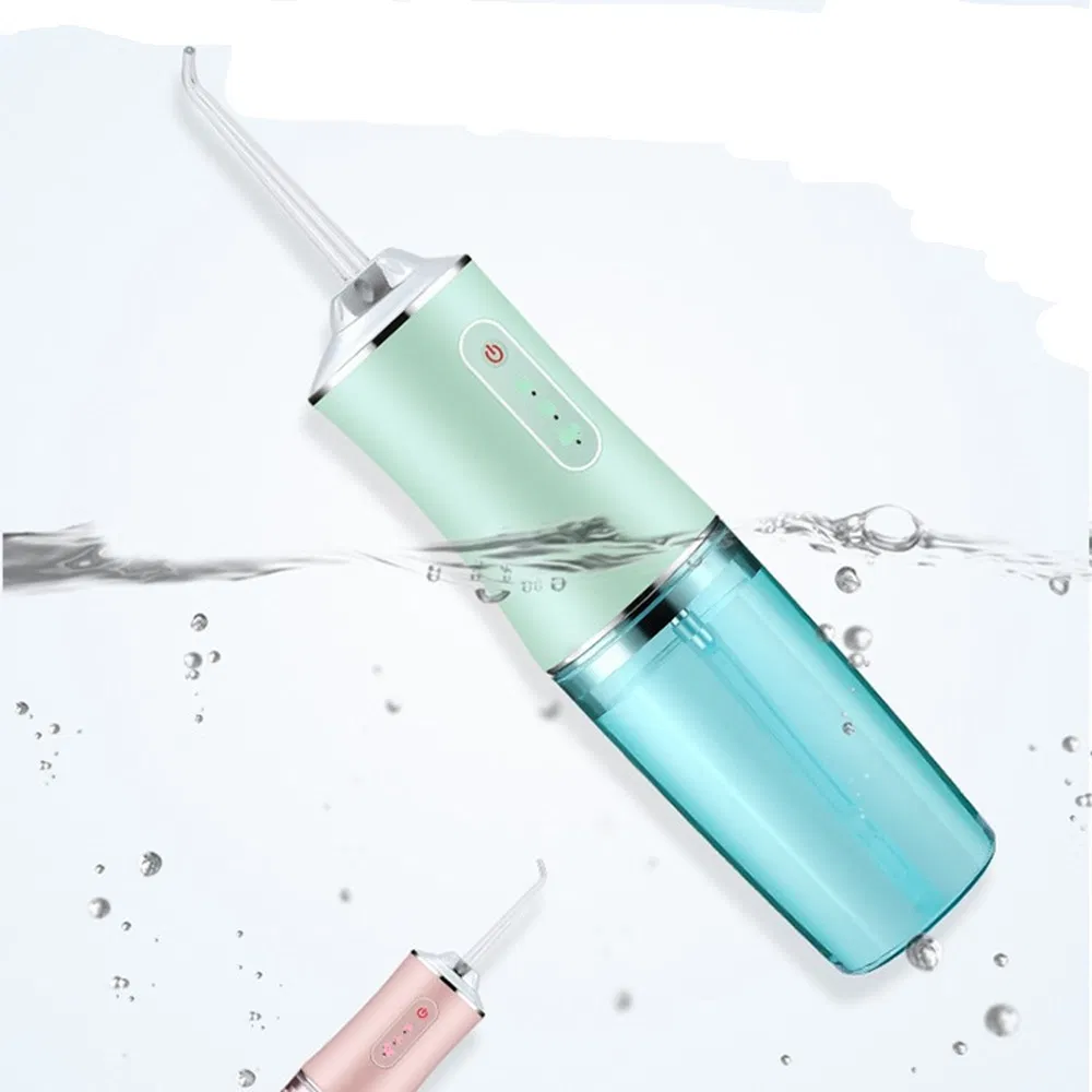 4-in-1 Cordless Electric Teeth Flosser Portable for Oral Irrigator with DIY Mode 4 Jet Tips for Optimal Oral Care