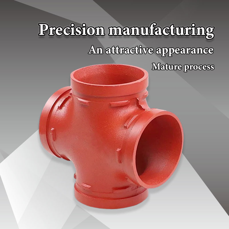 1 Inch Grooved Ductile Iron Pipe Fitting Grooved Cross