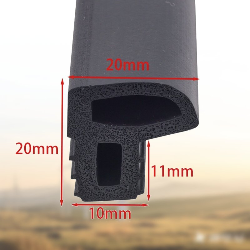 Black EPDM Rubber Strip for Wooden Door and Window Seals