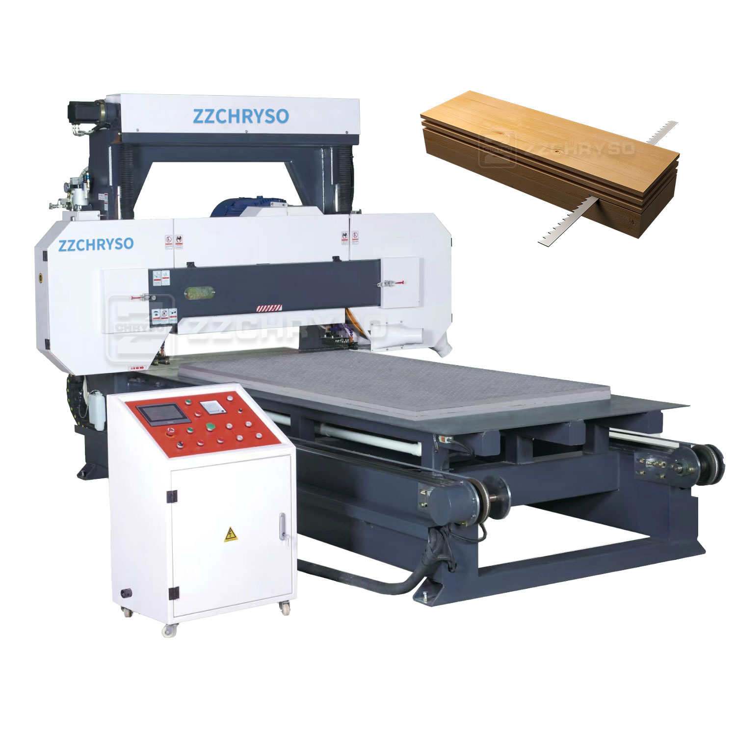 Ленточная пила по дереву горизонтальная автоматическая усиленная