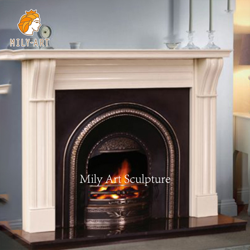 High Quality Indoor Onamental Natural Stone Marble Fireplace