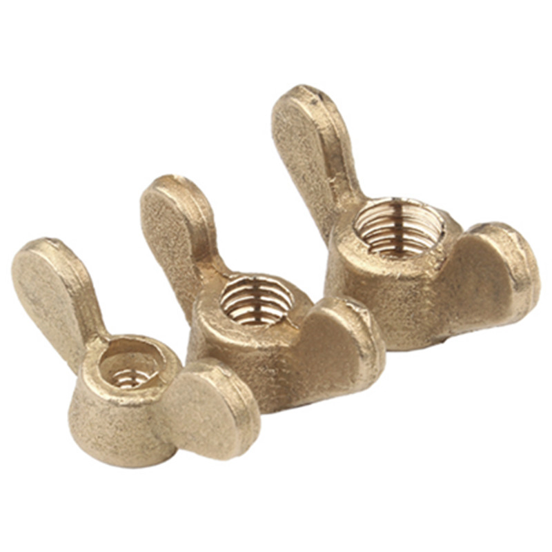 Solid Brass Wing Nuts Butterfly Nuts Hand Tighten Nuts for Bolts and Screws M3 M4 M5 M6
