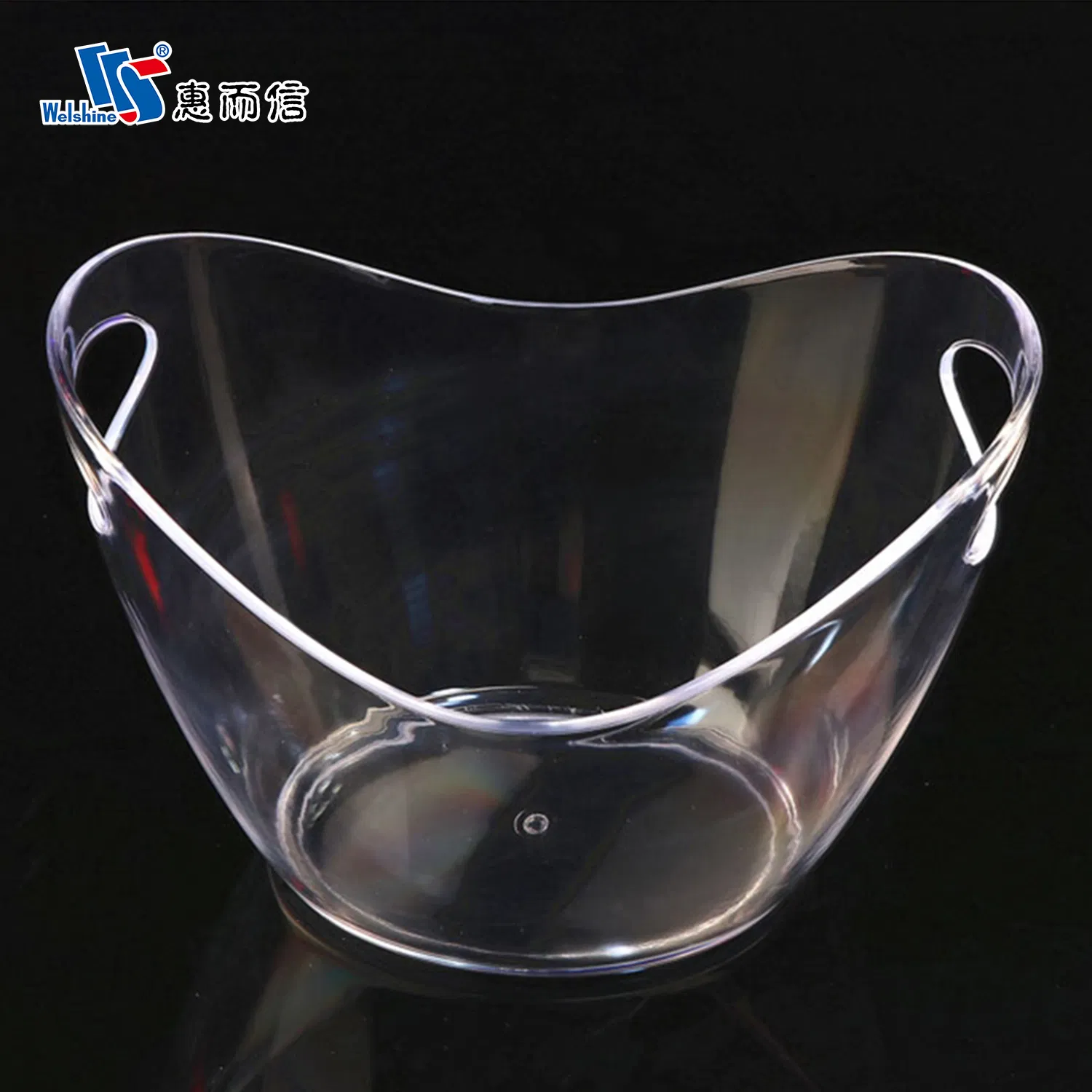 Large Capacity Plastic Clear Transparent Beer Champagne Wine Storage Ice Bucket