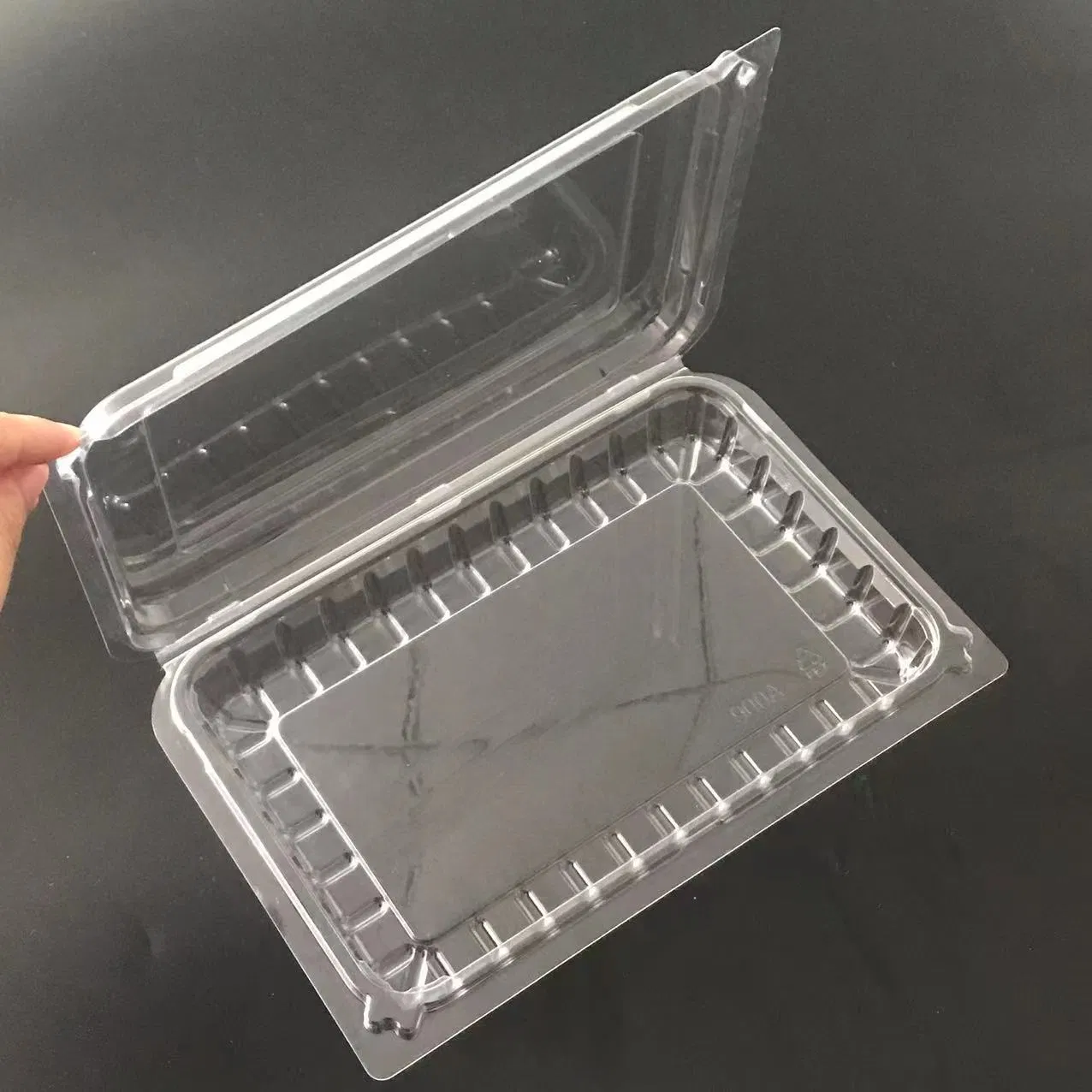 PET packaging box for suppermarket fruit and meats