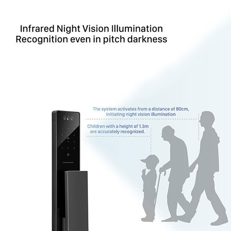 Custom Panel Color Camera Door Lock Biometric Fingerprint Door Lock Smart Door Lock Digital Door Lock for Hotel Home Fitment