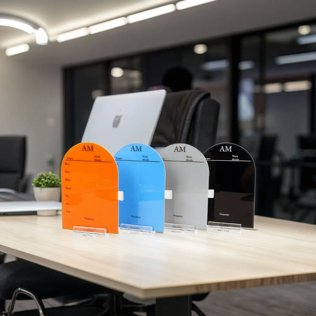 New Trends Premium Acrylic UV Printed Acrylic Table Sign for Home Desk Decorative Sign Use