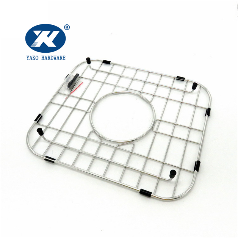 Sink Drain Mat Bottom Grid Draining Rack Grates Metal Stainless Steel Kitchen Sink Grid Protector