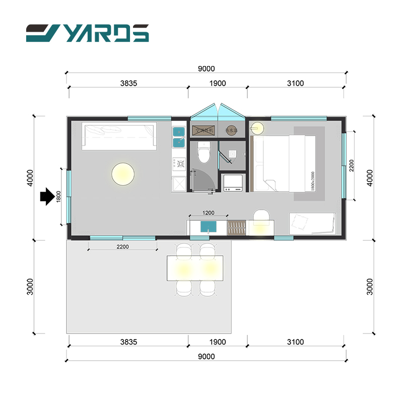 Prefab Modular House Camping Capsule Container Home Folding Tiny Capsule House