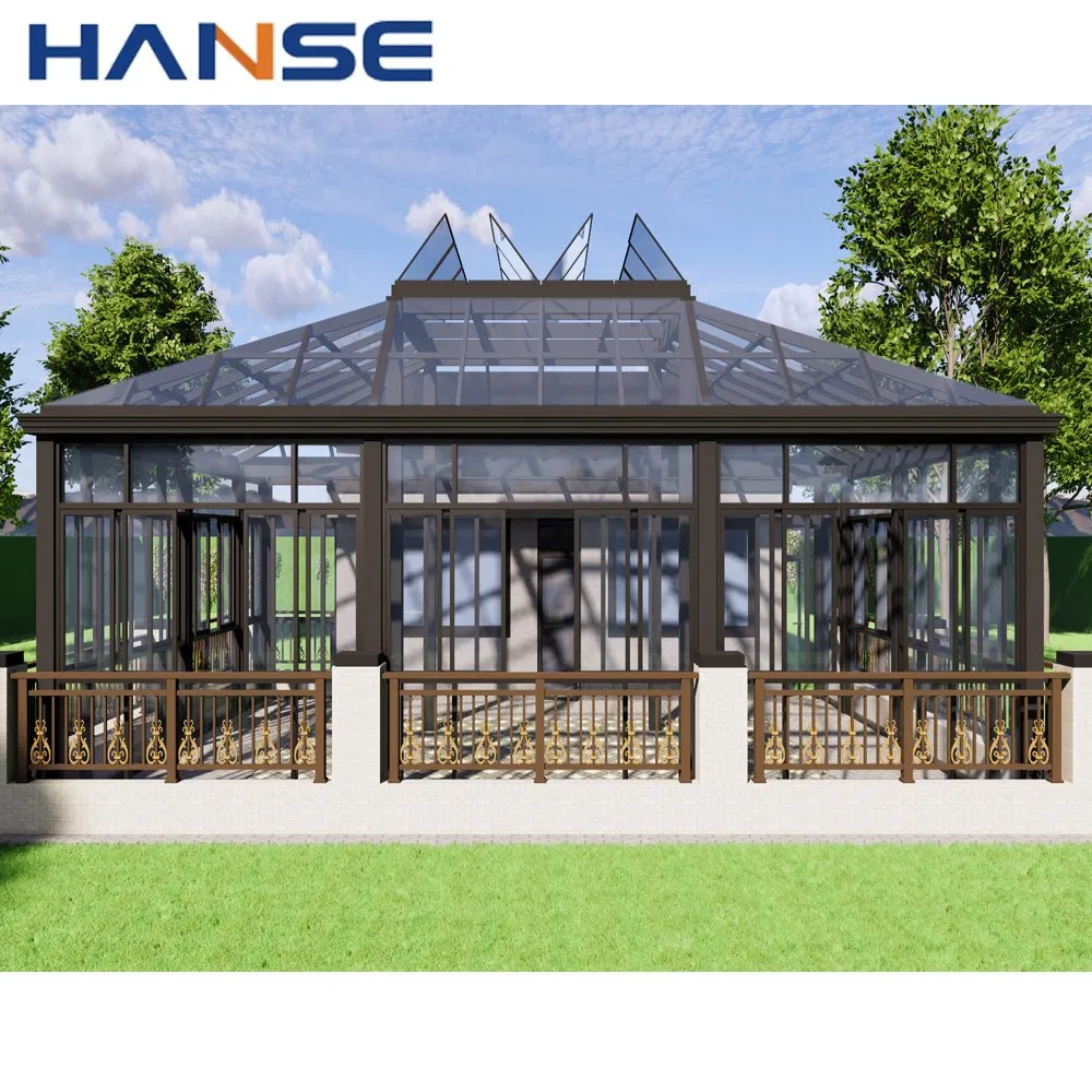 Hot Sale 4 Season Glass Room Winter Garden House Aluminum Sunroom for Outdoor Backyard