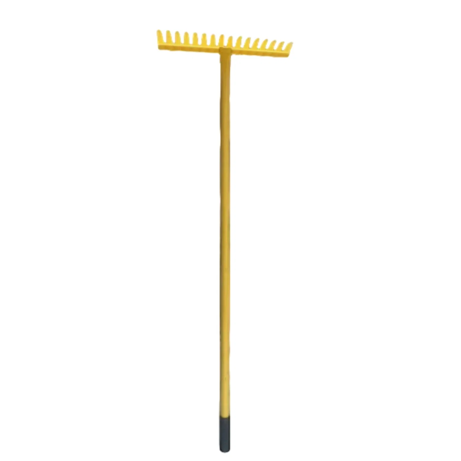 Durable Plastic Grass Rake, Efficient Gardening Tool for Clearing Fallen Leaves and Hay.