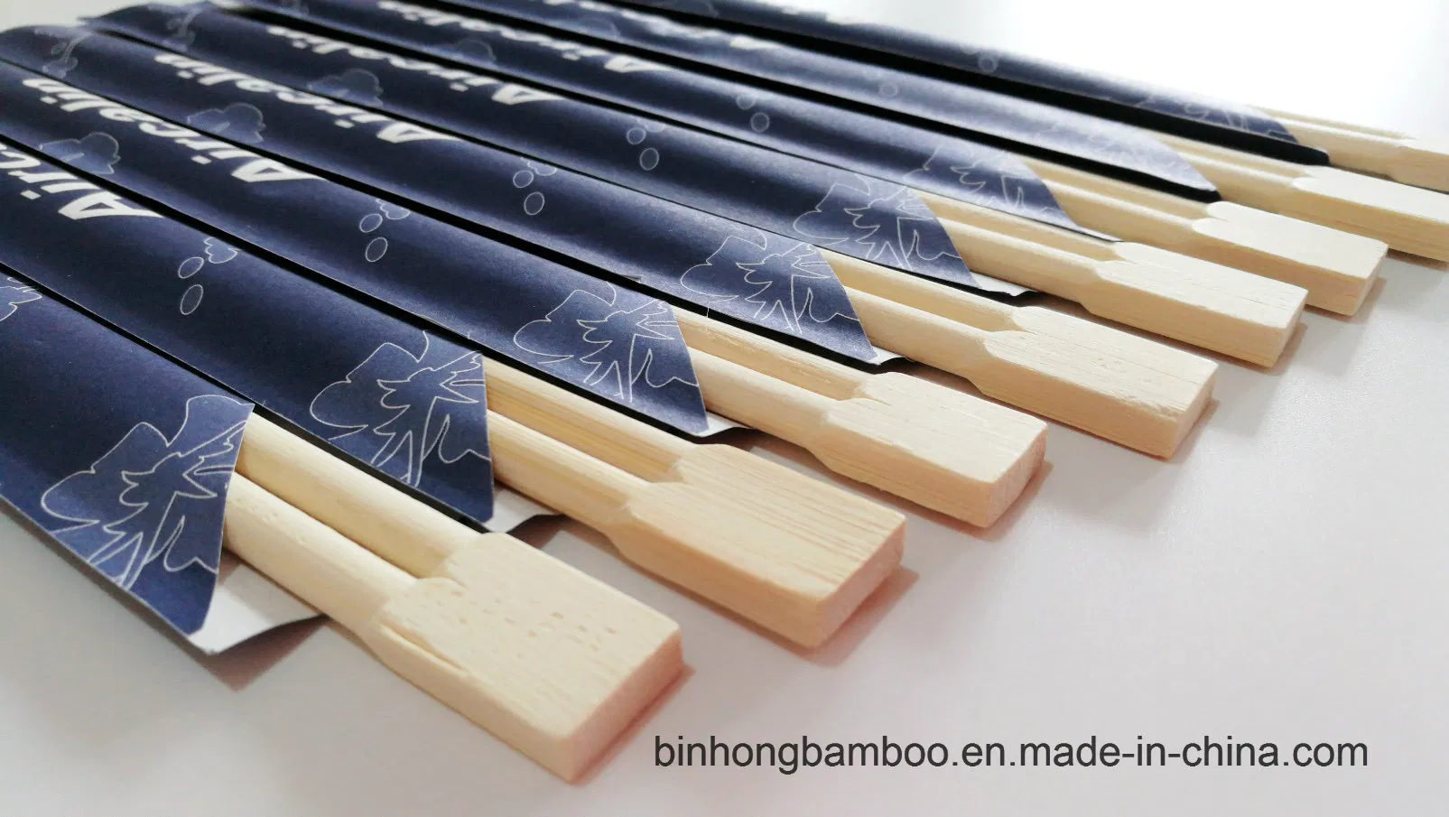 9" Twins Bamboo Chopsticks with Customsize Print Logo