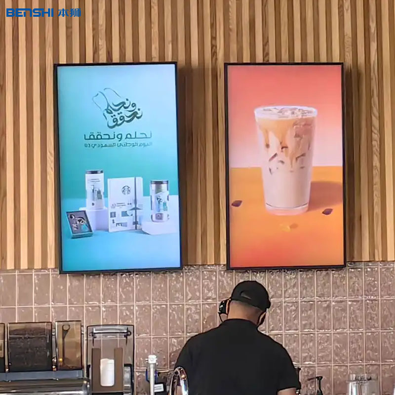 32 Inch 43 49 55 Inch Indoor Wall Mounted Touch LCD Screen Smart TV Monitors TV Advertisement Equipment Player 2K 4K Digital Signage Menu Board Billboard