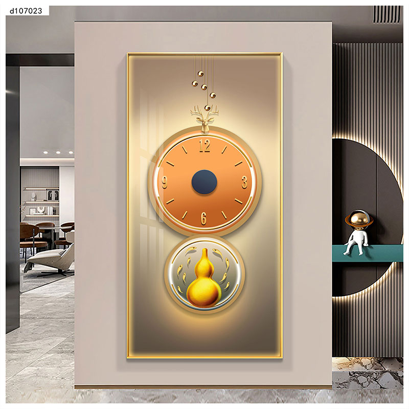 Luxury Large Crystal Wall Clock & Art Painting Clock for Home Decor