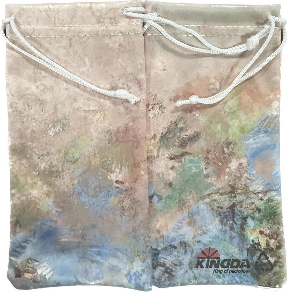 Grs/Reach Compliant Microfibre Sunglasses Pouch with Custom Logo Print