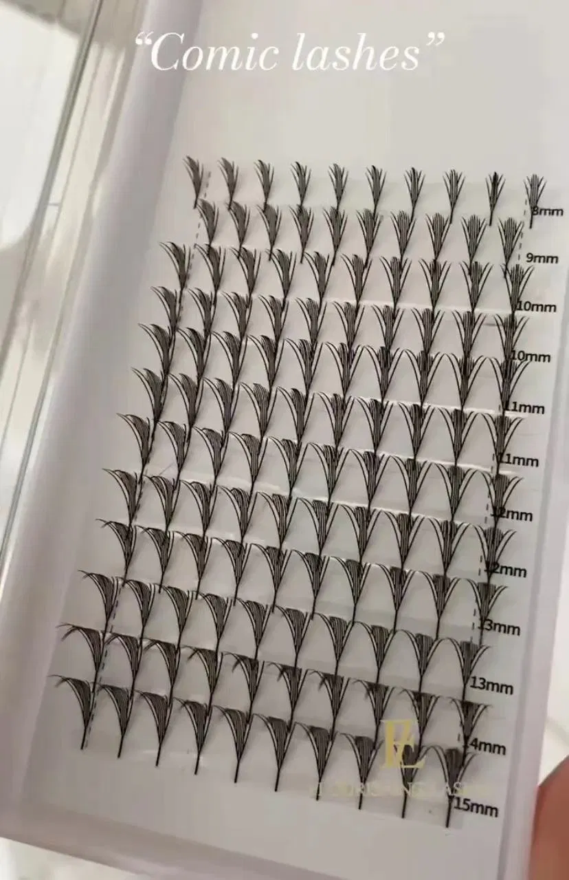 Anime Lash 0.07mm C D Curl 8-15mm Premade Anime Chunk Lashes