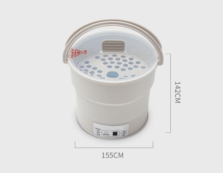 Folding Travel Kettle Cook Noodle Pot Collapsible Electric Cooker