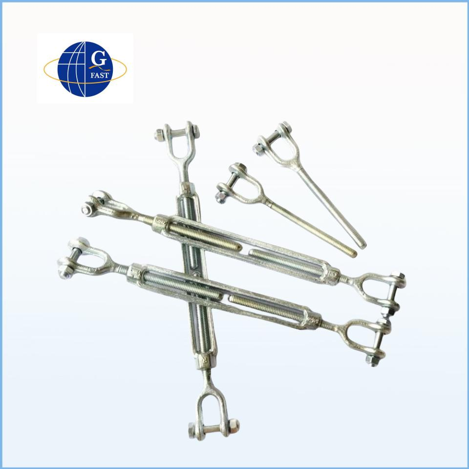 Us Type Drop Forged Carbon Steel Jaw Rigging Screw Turnbuckle