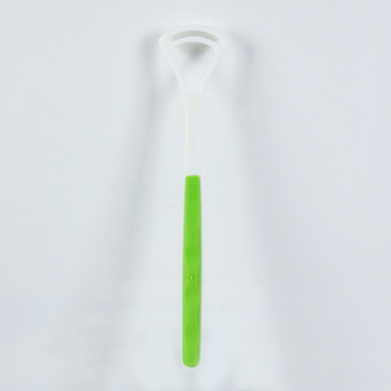 Customized Dental Clean Personal Oral Hygiene Plastic Tongue Cleaning Brush Rubber Tongue Scraper for Sale