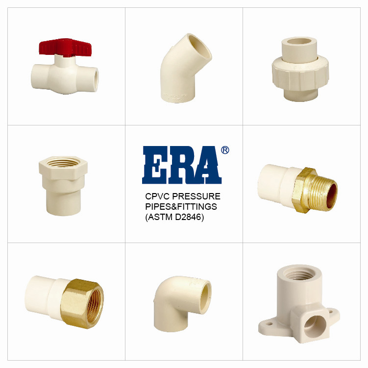 Era CPVC Pipe Fitting Brass Threaded Female Tee NSF-Pw & Upc