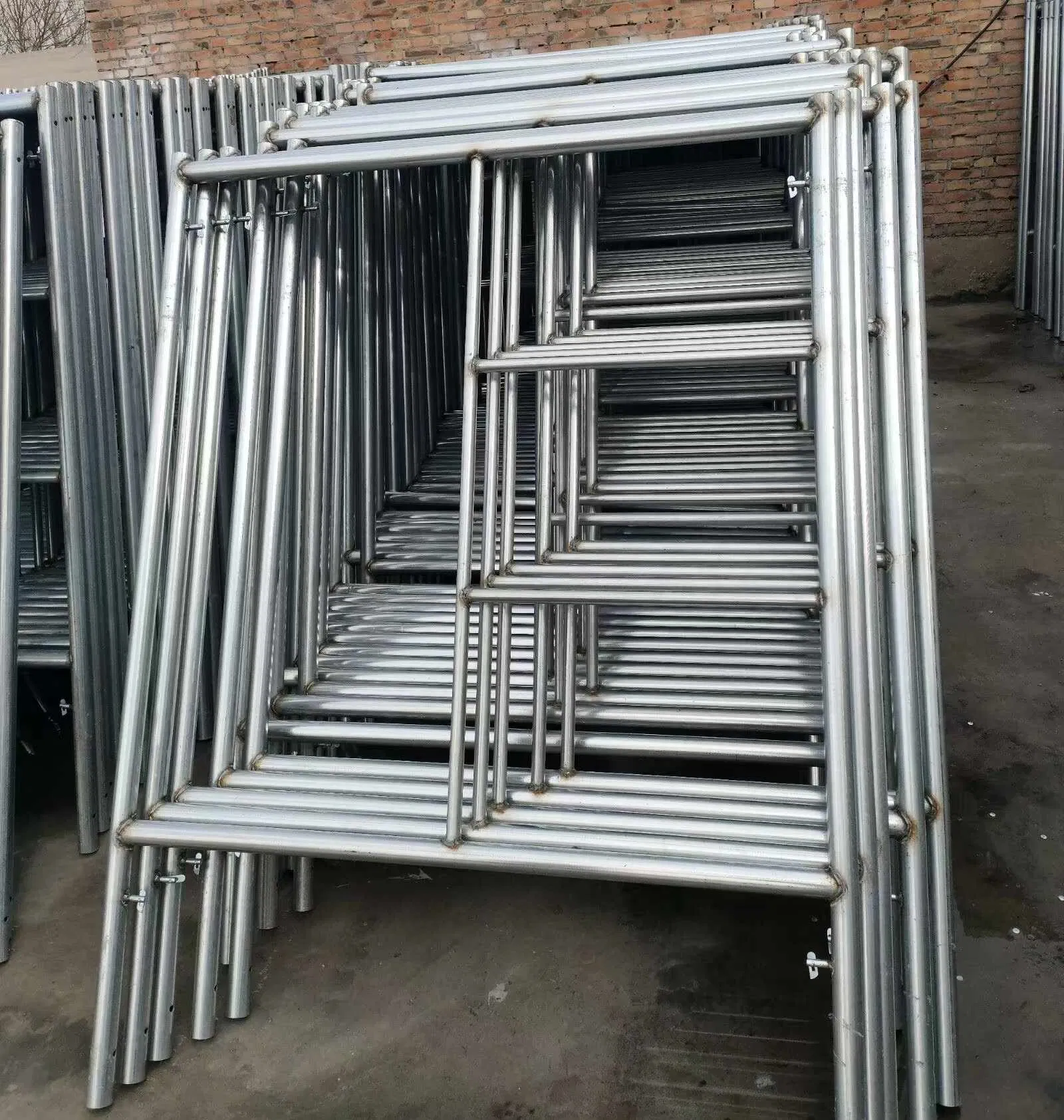 Factory Galvanized Mobile Scaffold System Aluminium Mason Frame H Frame Scaffolding Plank Narrow Frame a Layher Scaffolding Caster Wheel Construction Material