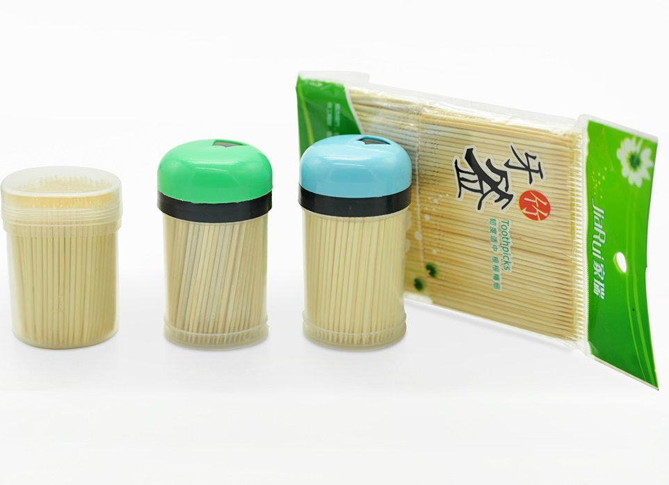Disposable China Made Natural Toothpick Flag