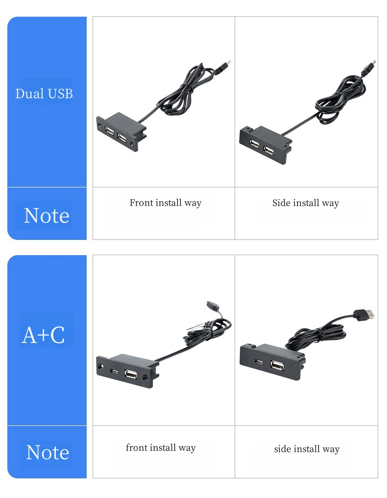 Розетка USB Type-C для быстрой зарядки