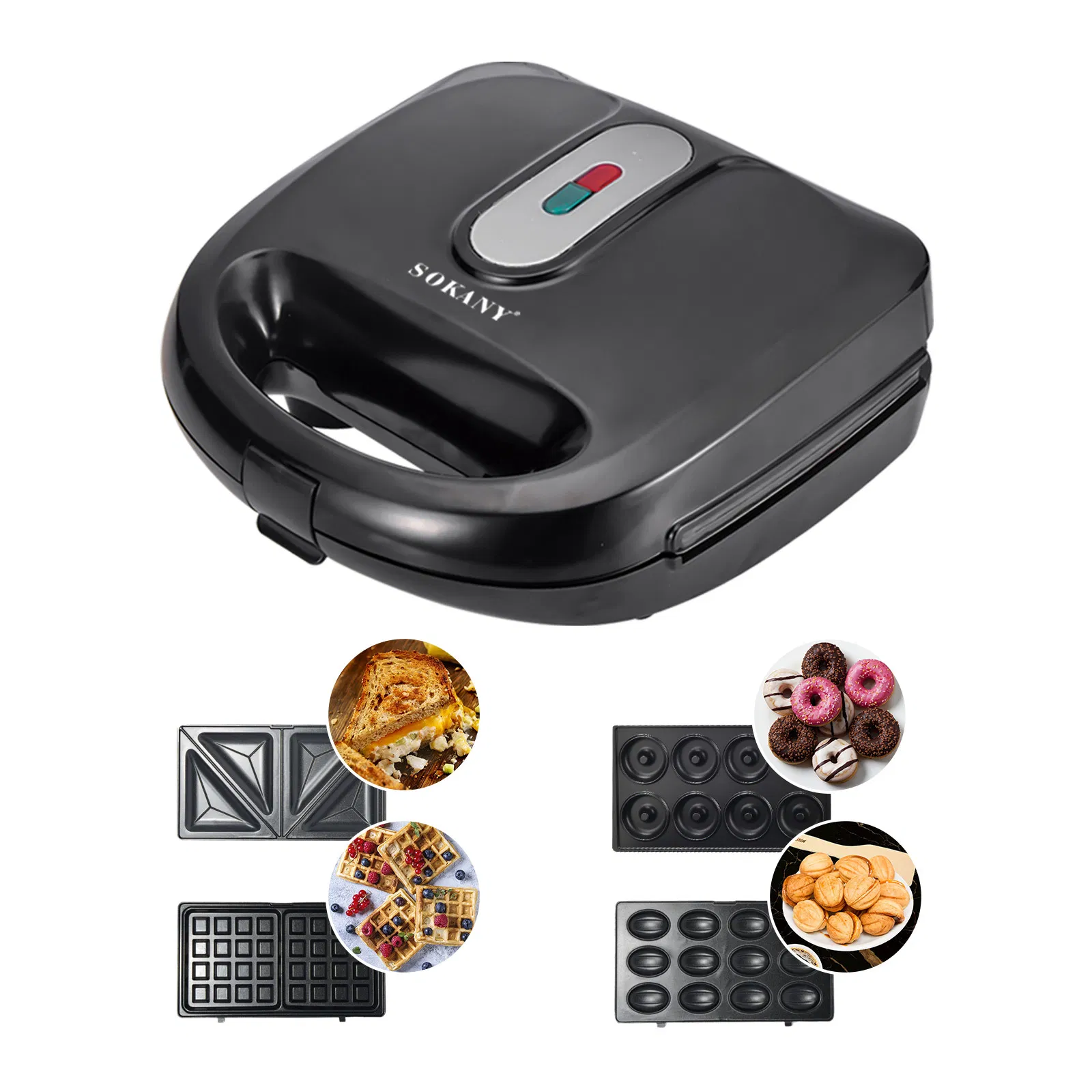 Sokany Sandwich Maker Set Sandwich Bread Toaster Maker Sets Sandwich Bread Maker Mold Set 4 in 1 6 in 1 7 in 1 8 in 1 9 in 1 Sokany Sandwich Maker