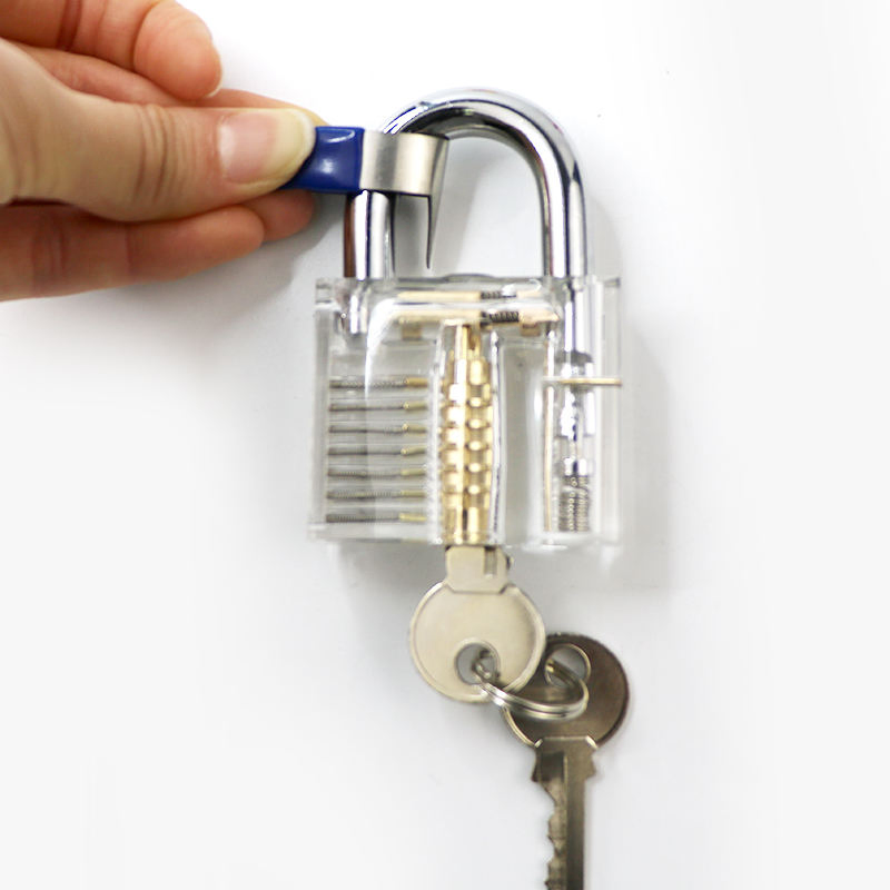 Training Kit Entertainment Tools Metal Shims Locksmith Tool with Practice Lock