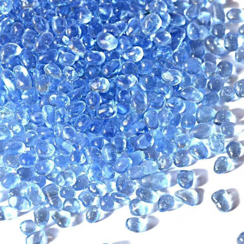 Colorful Glass Beads Swimming Pool Construction Fish Tank Aquarium Landscape Decoration