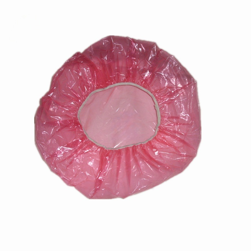 Disposable Waterproof Transparent Poly/HDPE/LDPE/Plastic/PE Shower Cap for Home/Hotel Travel/Bathing/Hair Treatment