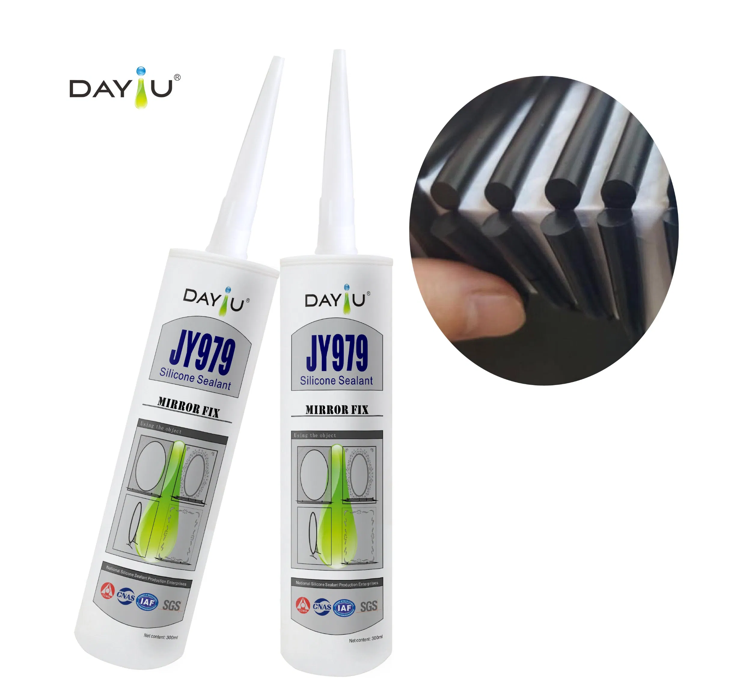 Transparent Silicone Sealant for Glass and Mirrors No Staining High Strength Bond Easy Application Durable & Flexible