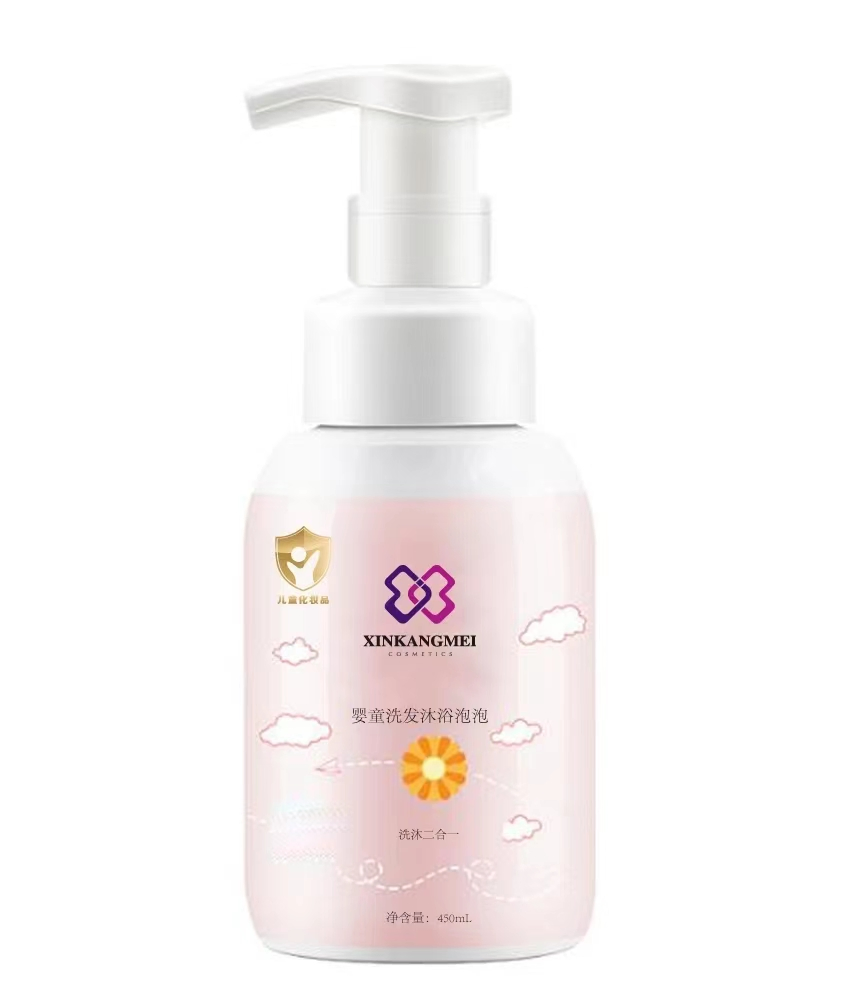 Custom Logo Bath Moisture Baby Shower Gel Body Wash Organic 2 in 1 Baby Shampoo