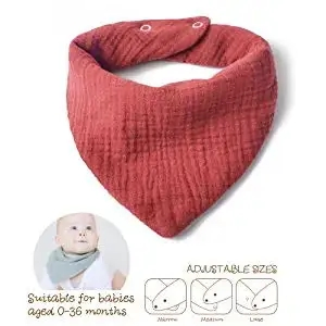 Custom Reusable Saliva Towel Muslin Organic Cotton Bibs Baby Waterproof Baby Bibs