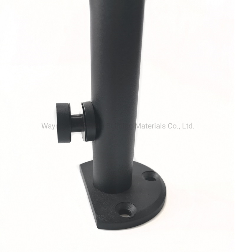 Matt Black Stainless Steel Swimming Pool Glass Fencing Spigot Frameless Glass Balustrade Semicircular Base Spigot Vs213b