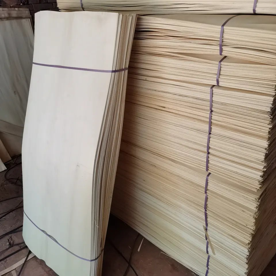 Natural Poplar Wood Core Veneer for Plywood Cheese Box
